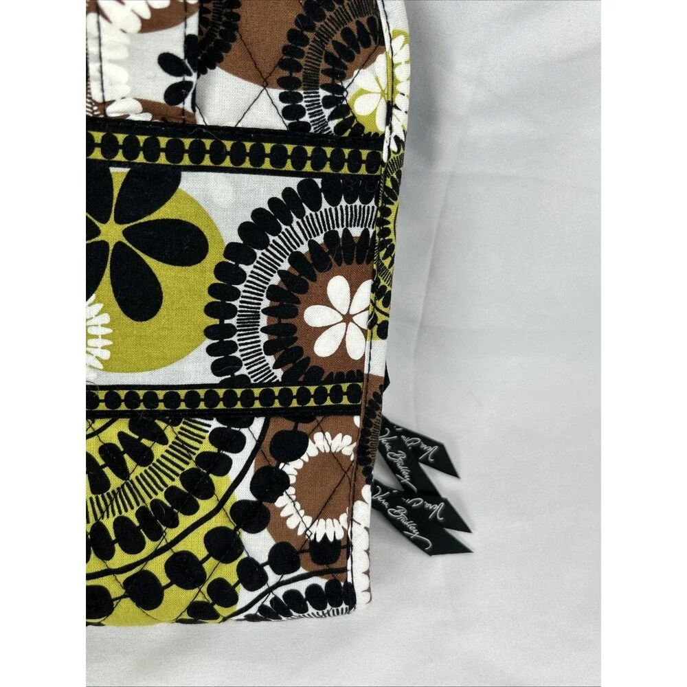 Vera Bradley Hanging Folding Organizer Cocoa Moss Green Brown Travel Cosmetic
